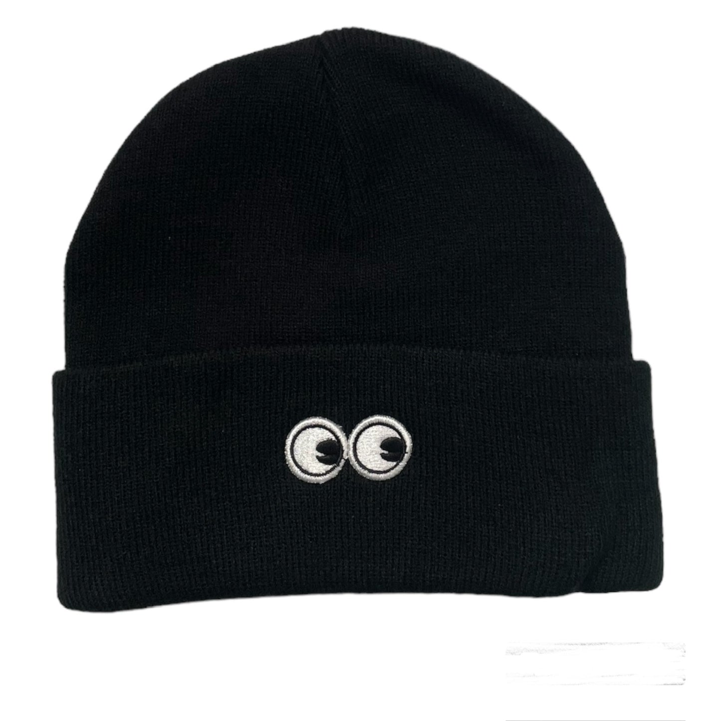 HAT: Googly Eye Cru Acrylic Beanie