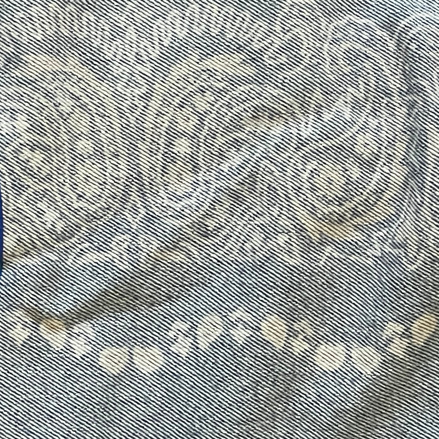 UPCYCLED Denim Jacket w/ EARTH Print and all over bandana print.