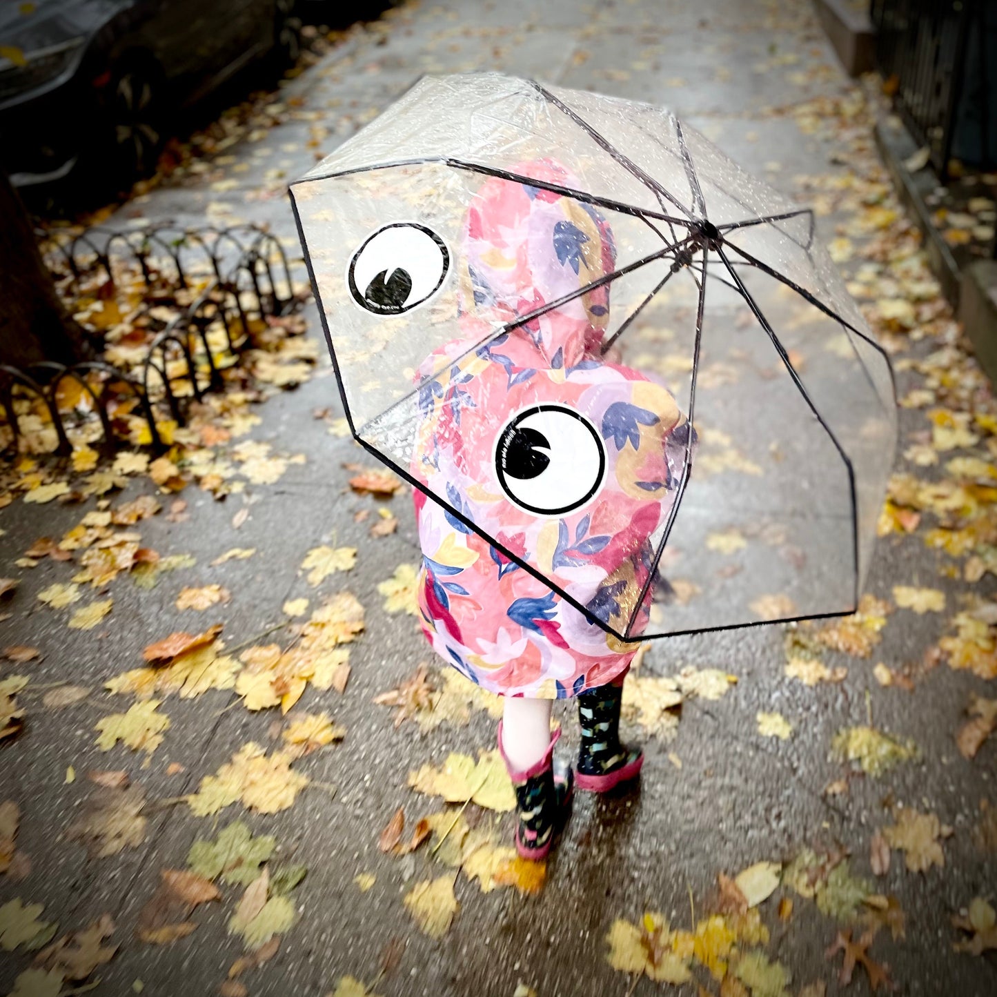 UMBRELLA: Googly Eye Cru Clear Umbrella