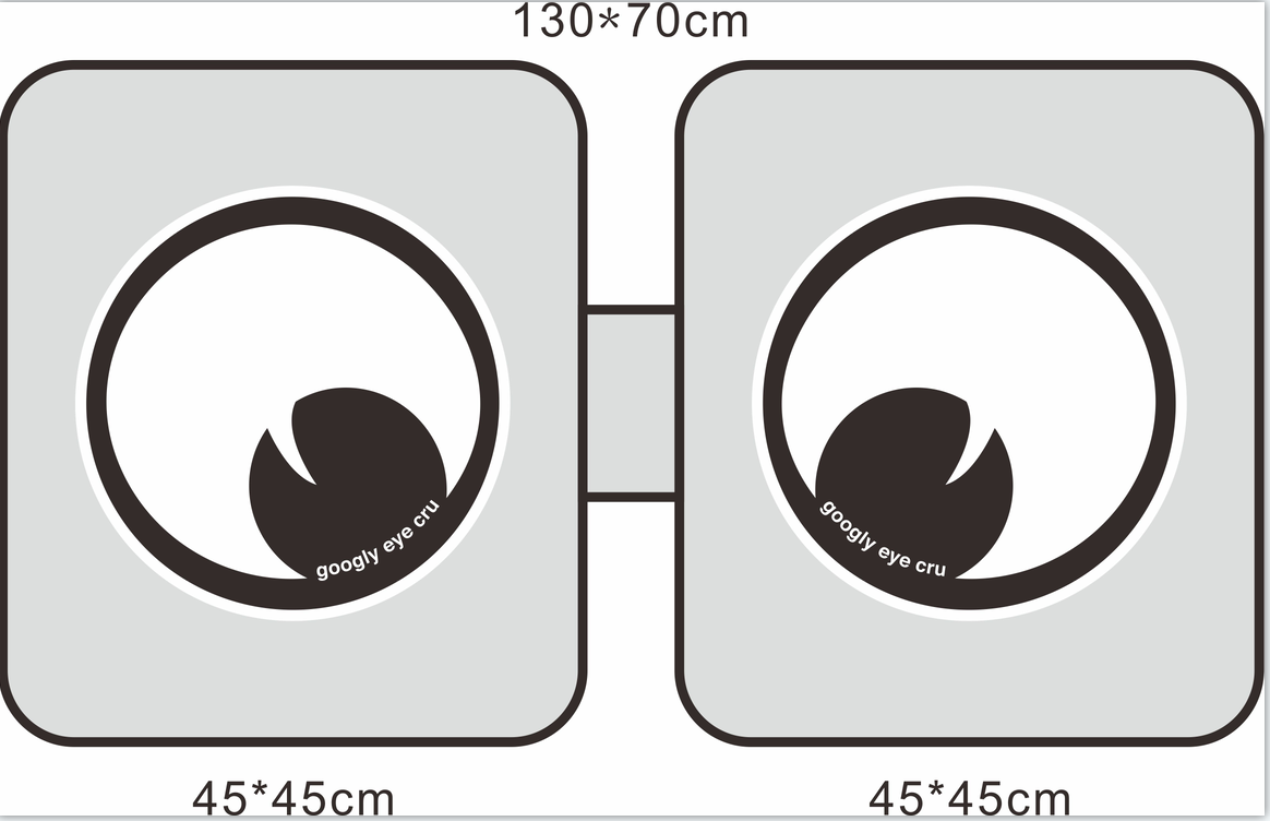 WINDOW SHADE: Googly Eye Cru Car Window Shade