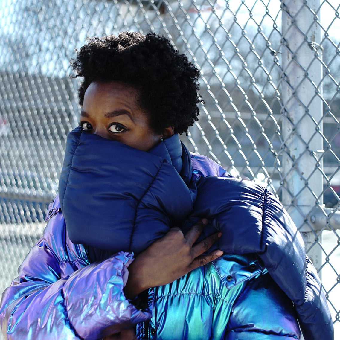 SCARF: Googly Eye cru Comforter Scarf
