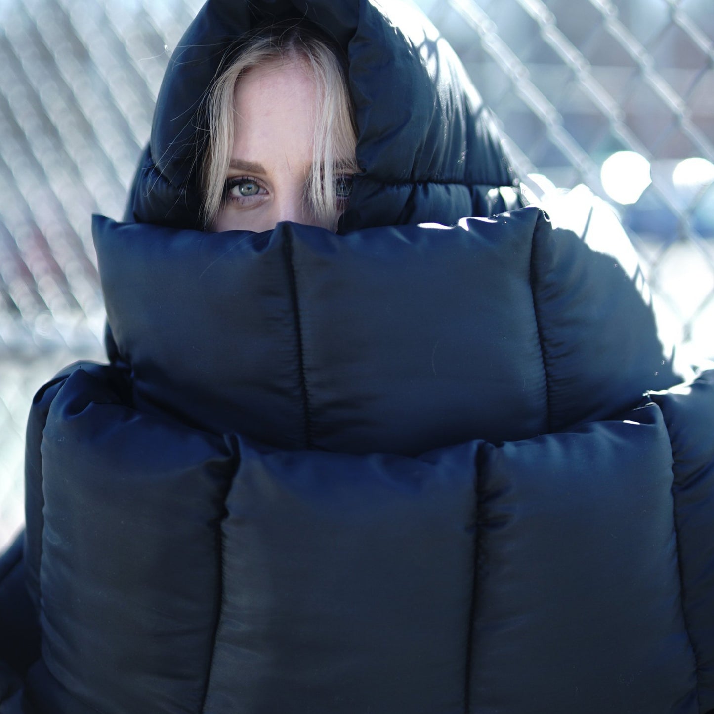 SCARF: Googly Eye cru Comforter Scarf