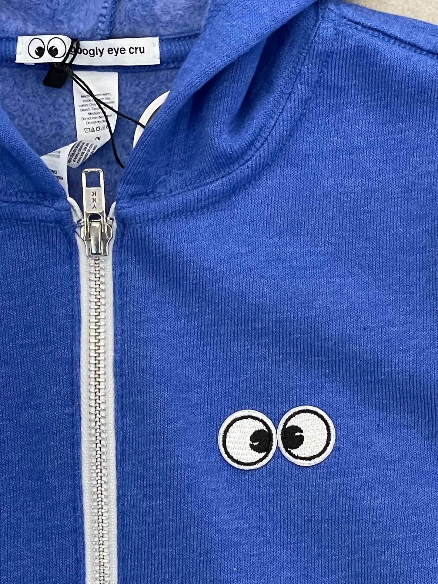 YOUTH: SWEATSHIRT Googly Eye Cru Full Zip Hood