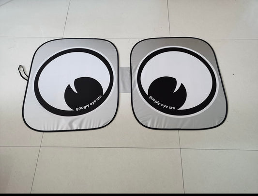WINDOW SHADE: Googly Eye Cru Car Window Shade