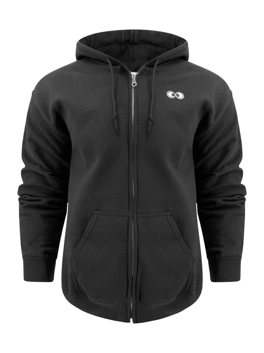 SWEATSHIRT: Googly Eye Cru Full Zip Hood