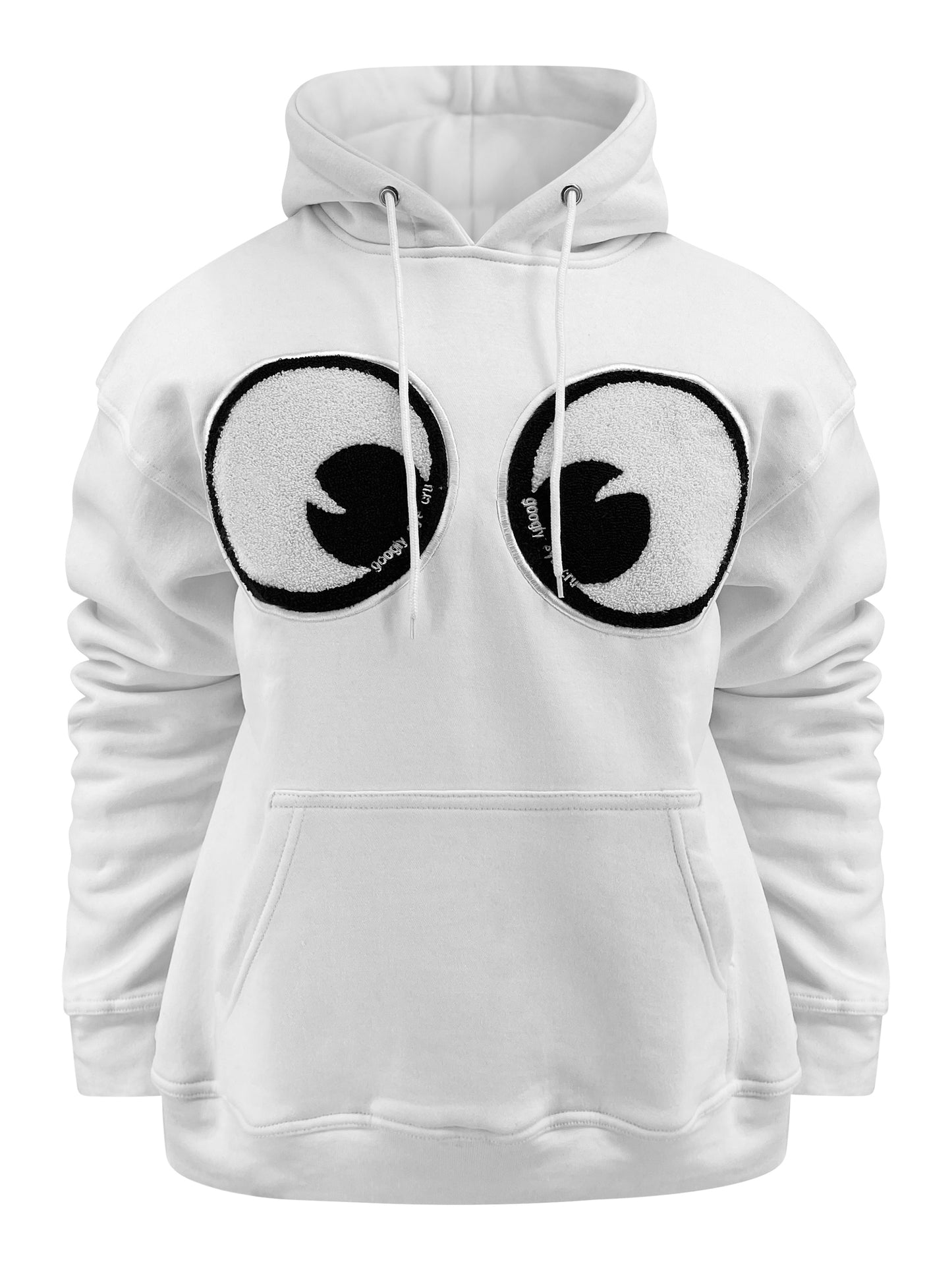 SWEATSHIRT: Big Chenille Eyes Pull over hood