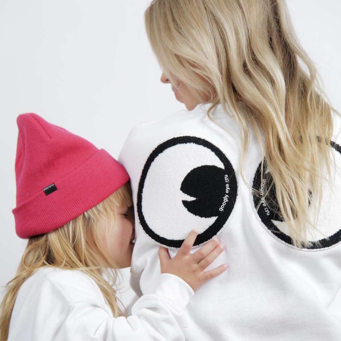 SWEATSHIRT: Googly Eye Cru BIG EYES CRU NECK