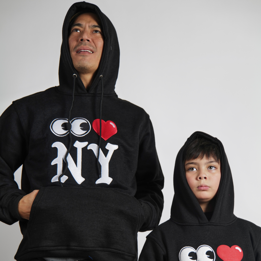 SWEATSHIRT: Eye heart NY Pull over hood
