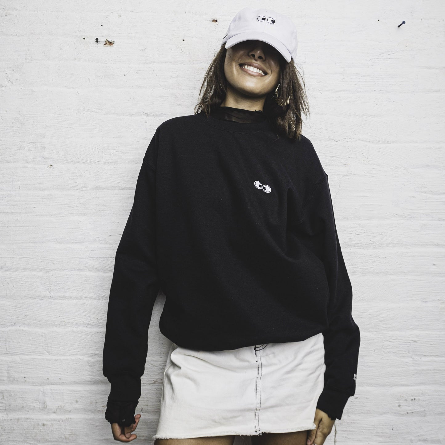 SWEATSHIRT: Cross Eyed Cru Neck Fleece