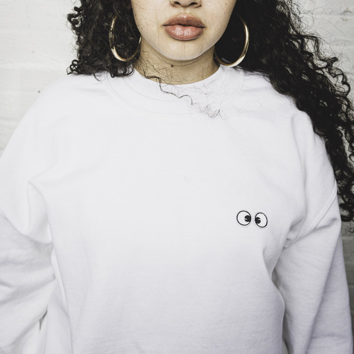 SWEATSHIRT: Cross Eyed Cru Neck Fleece