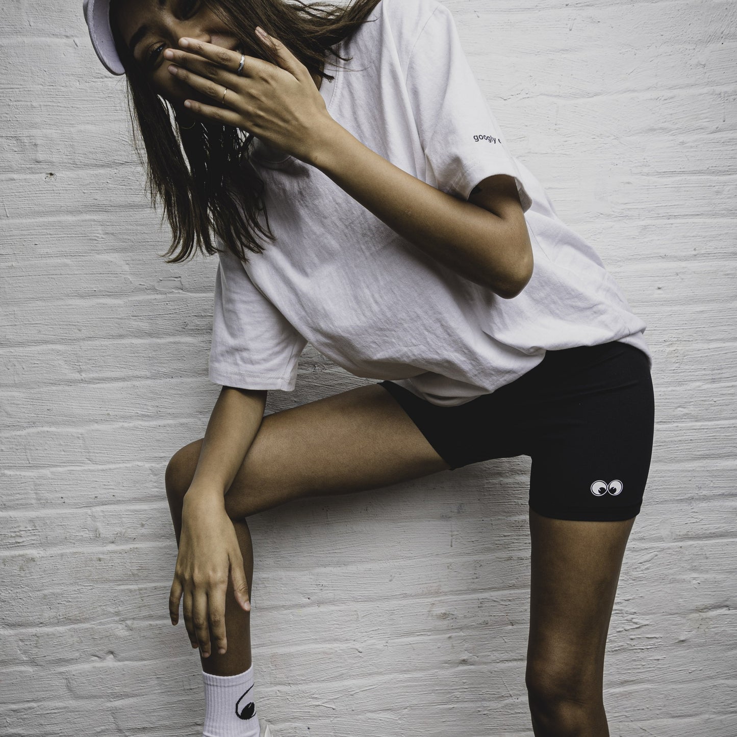 SHORTS: Googly Biker Shorts