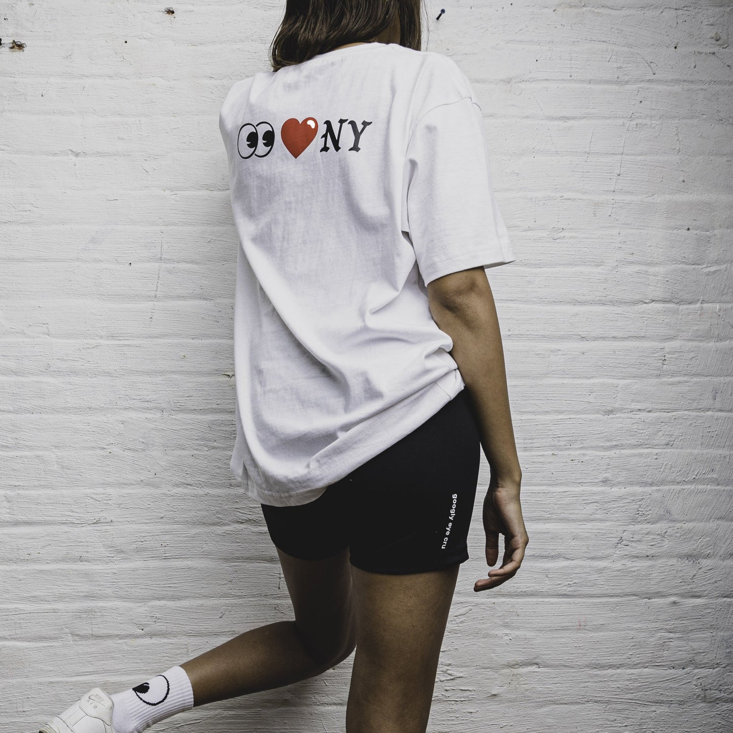 SHORTS: Googly Biker Shorts