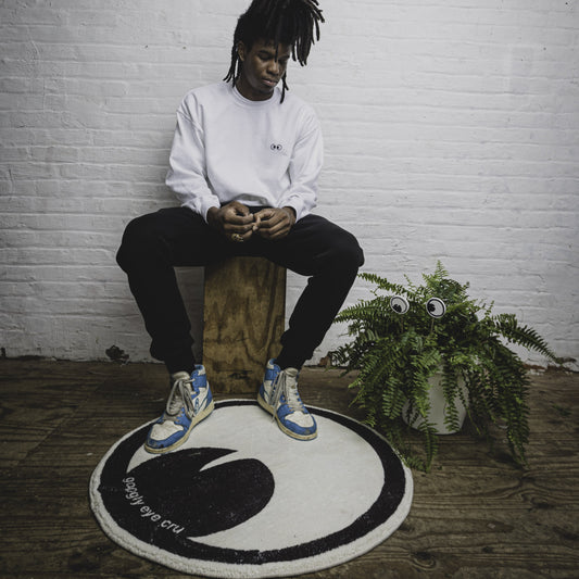 RUG: Googly Eye Cru Rug