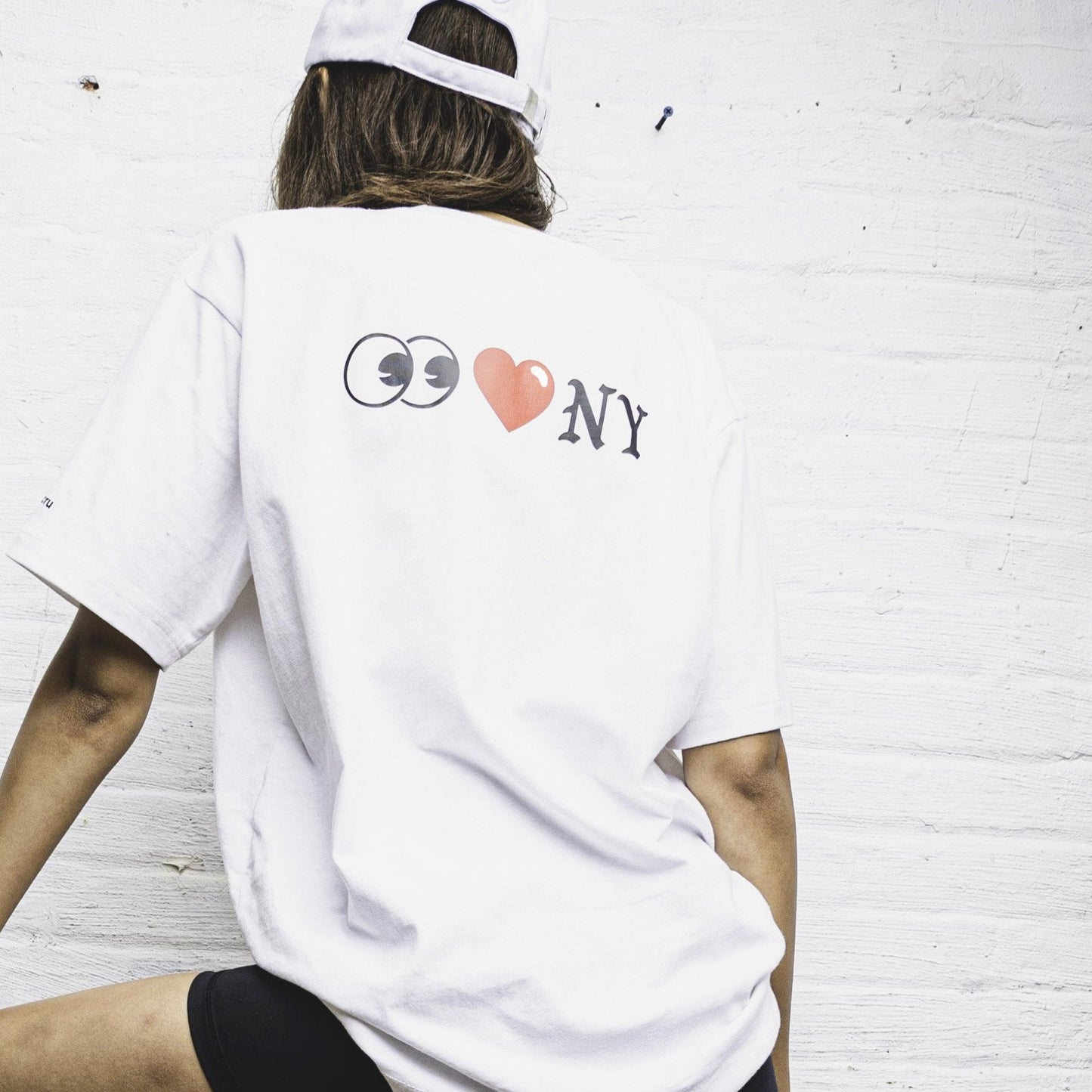 TEE: Eye Love NY Oversized Cru Neck