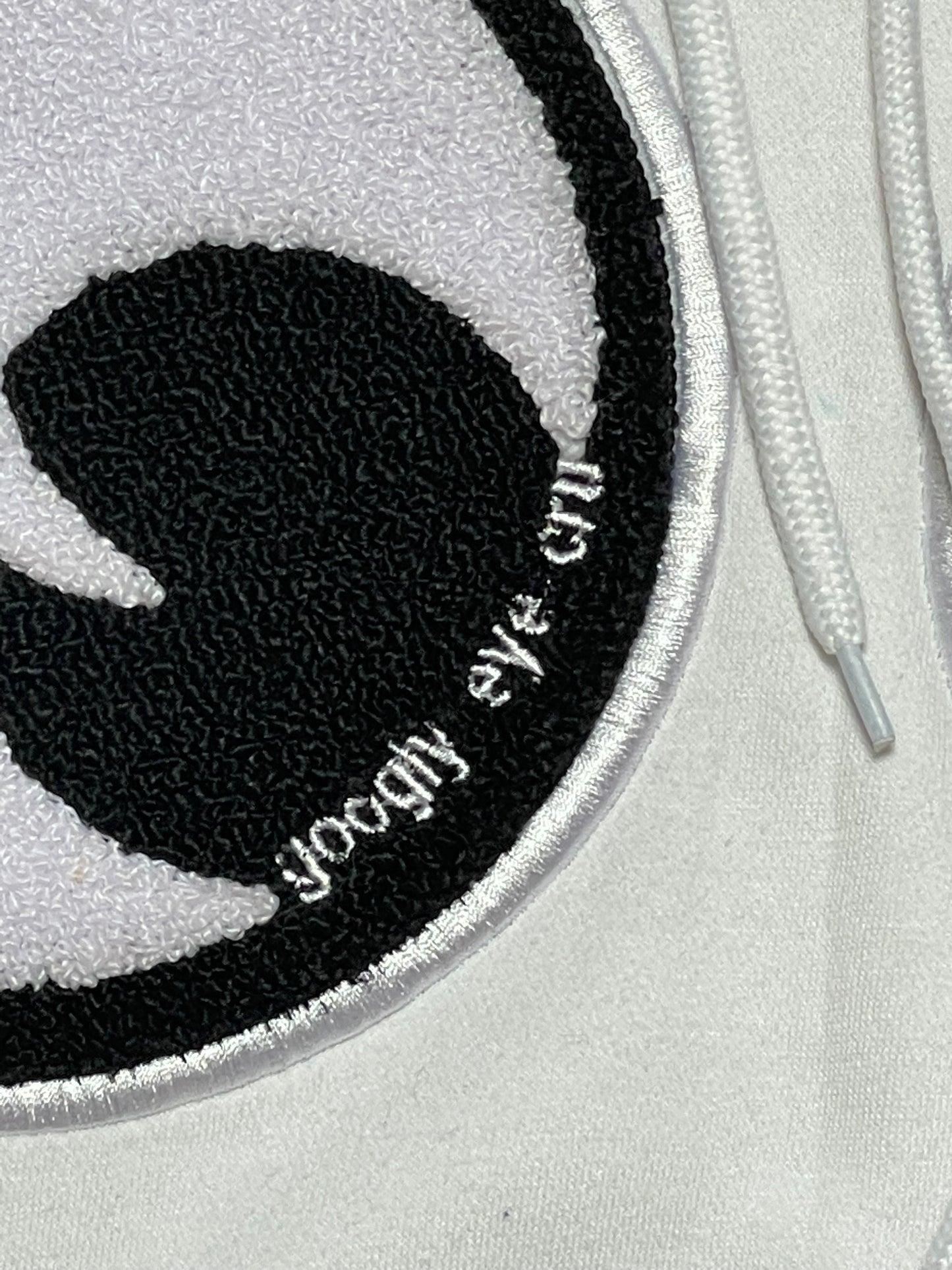SWEATSHIRT: Big Chenille Eyes Pull over hood