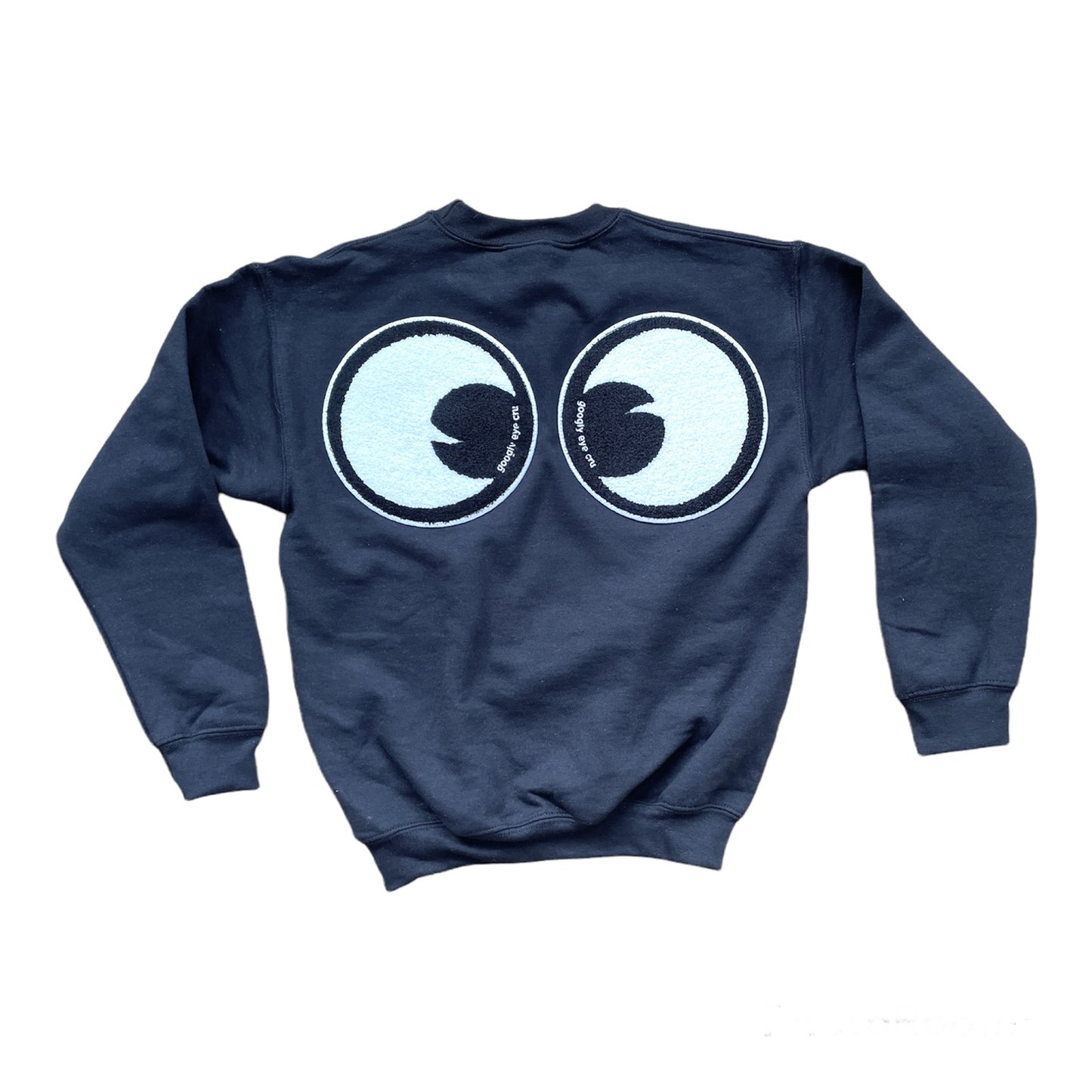 SWEATSHIRT: Googly Eye Cru BIG EYES CRU NECK