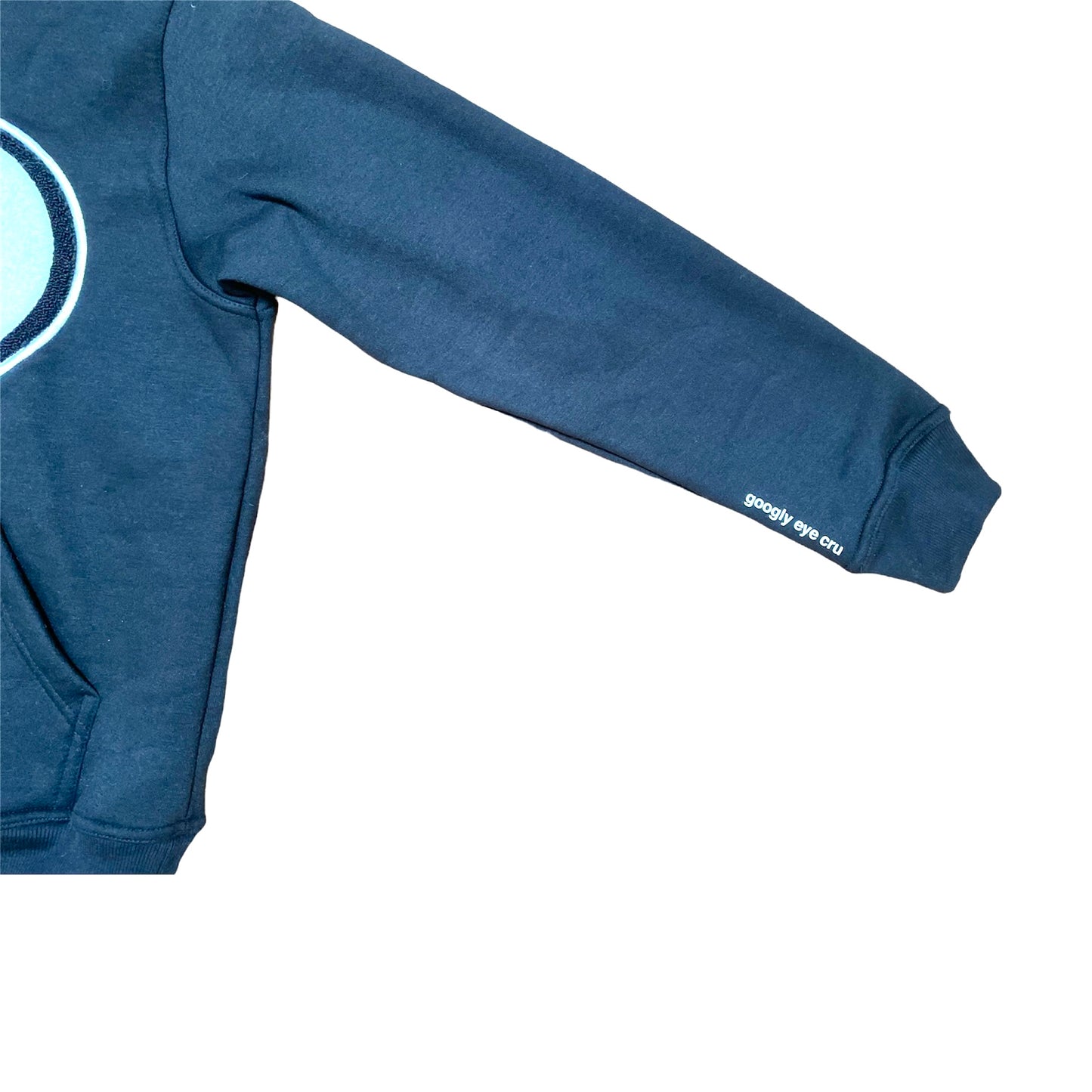 SWEATSHIRT: Big Chenille Eyes Pull over hood