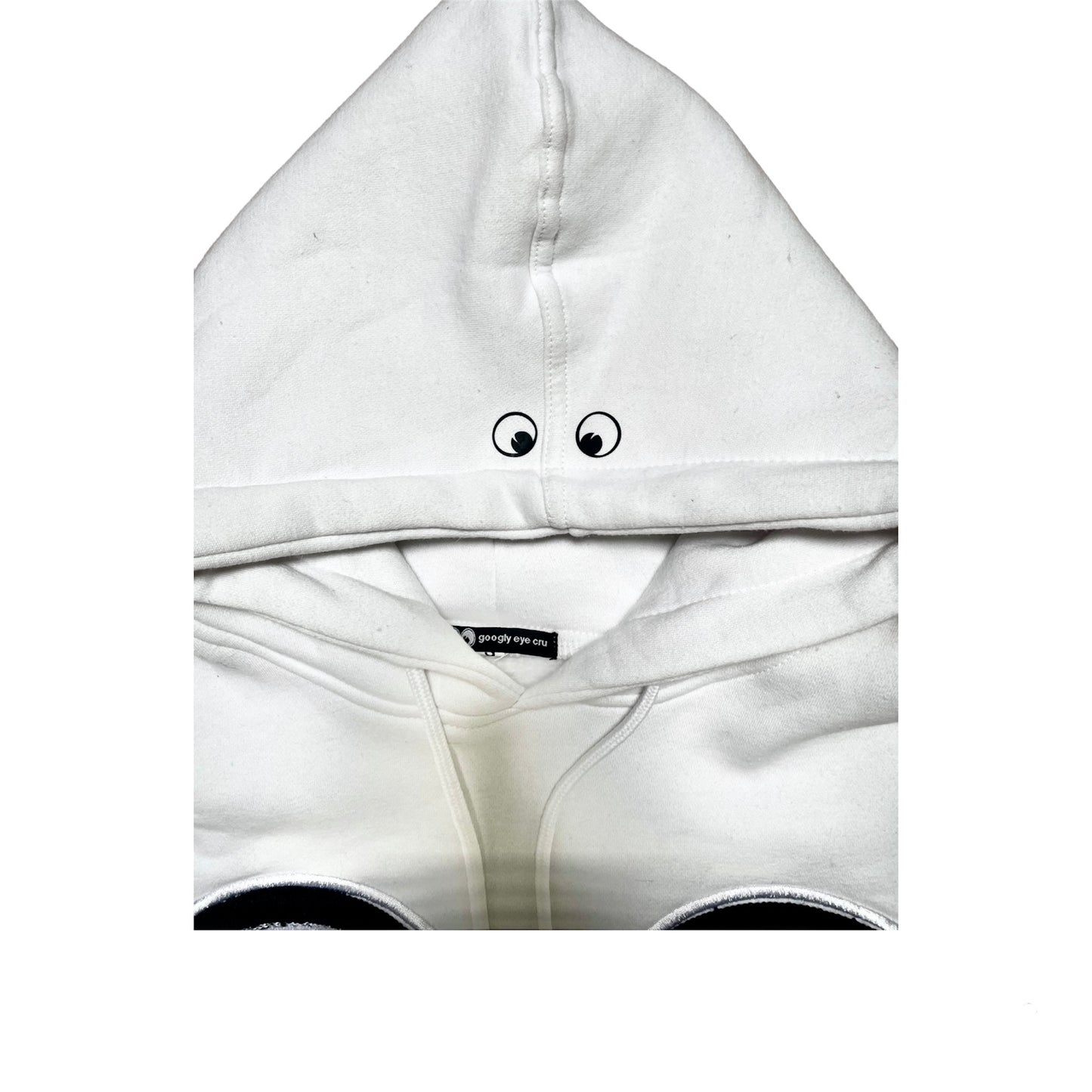 SWEATSHIRT: Big Chenille Eyes Pull over hood
