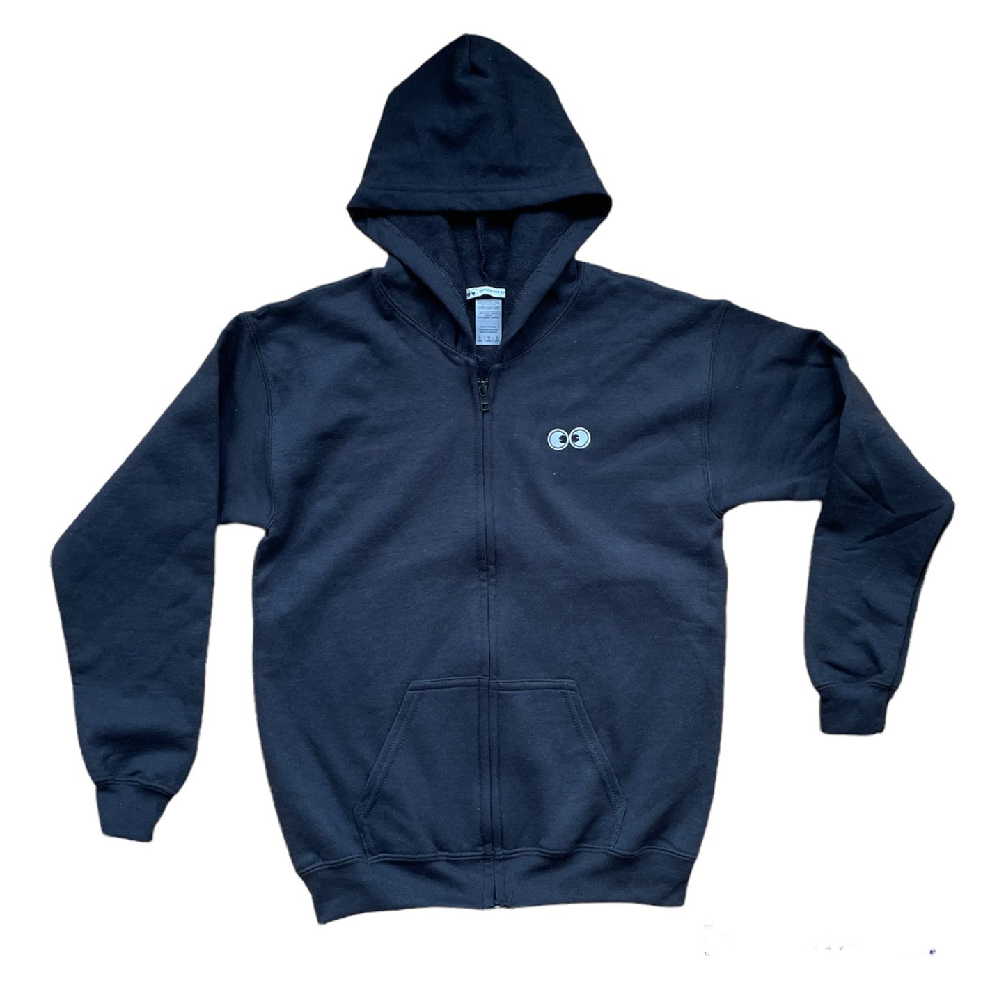 SWEATSHIRT: Googly Eye Cru Full Zip Hood
