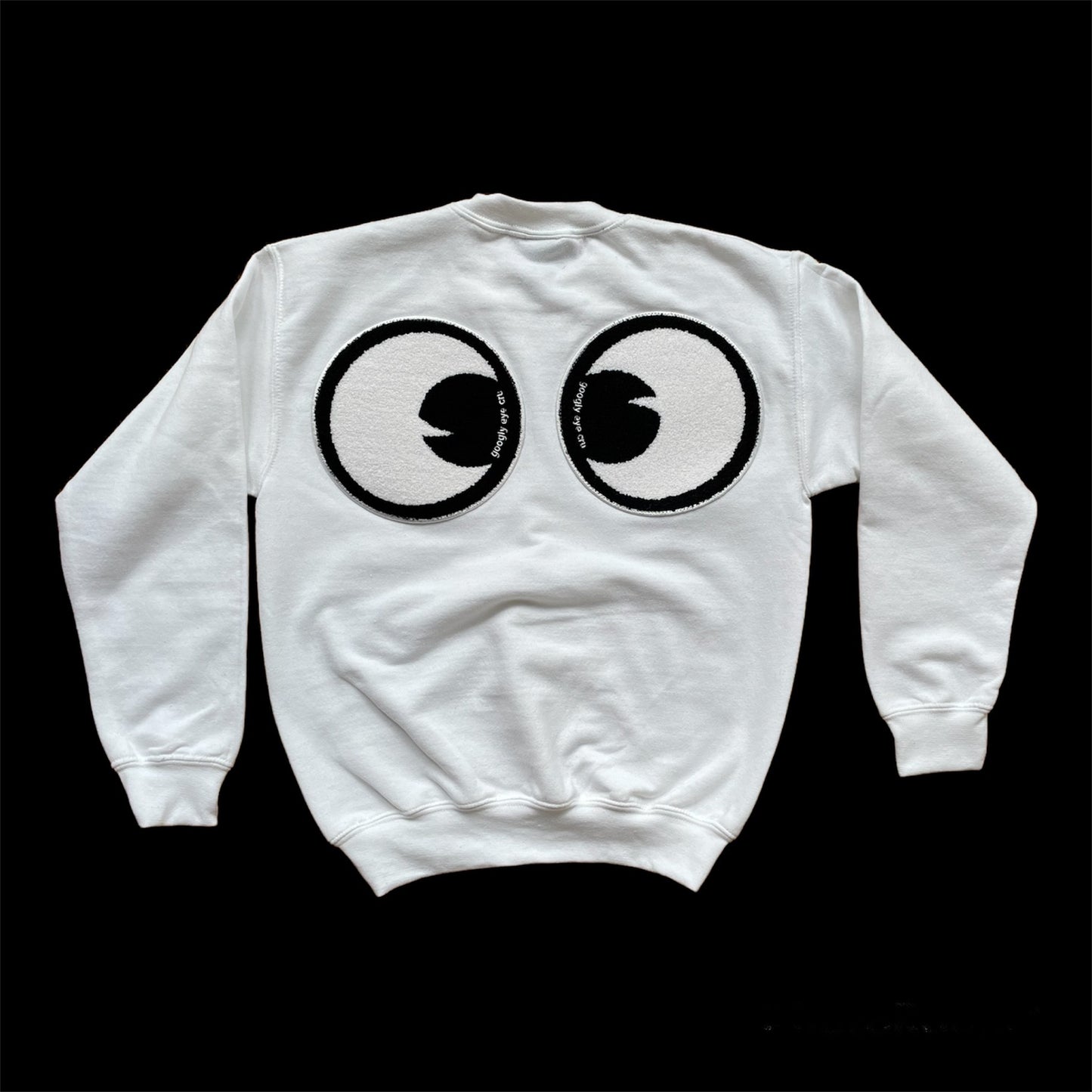 SWEATSHIRT: Googly Eye Cru BIG EYES CRU NECK