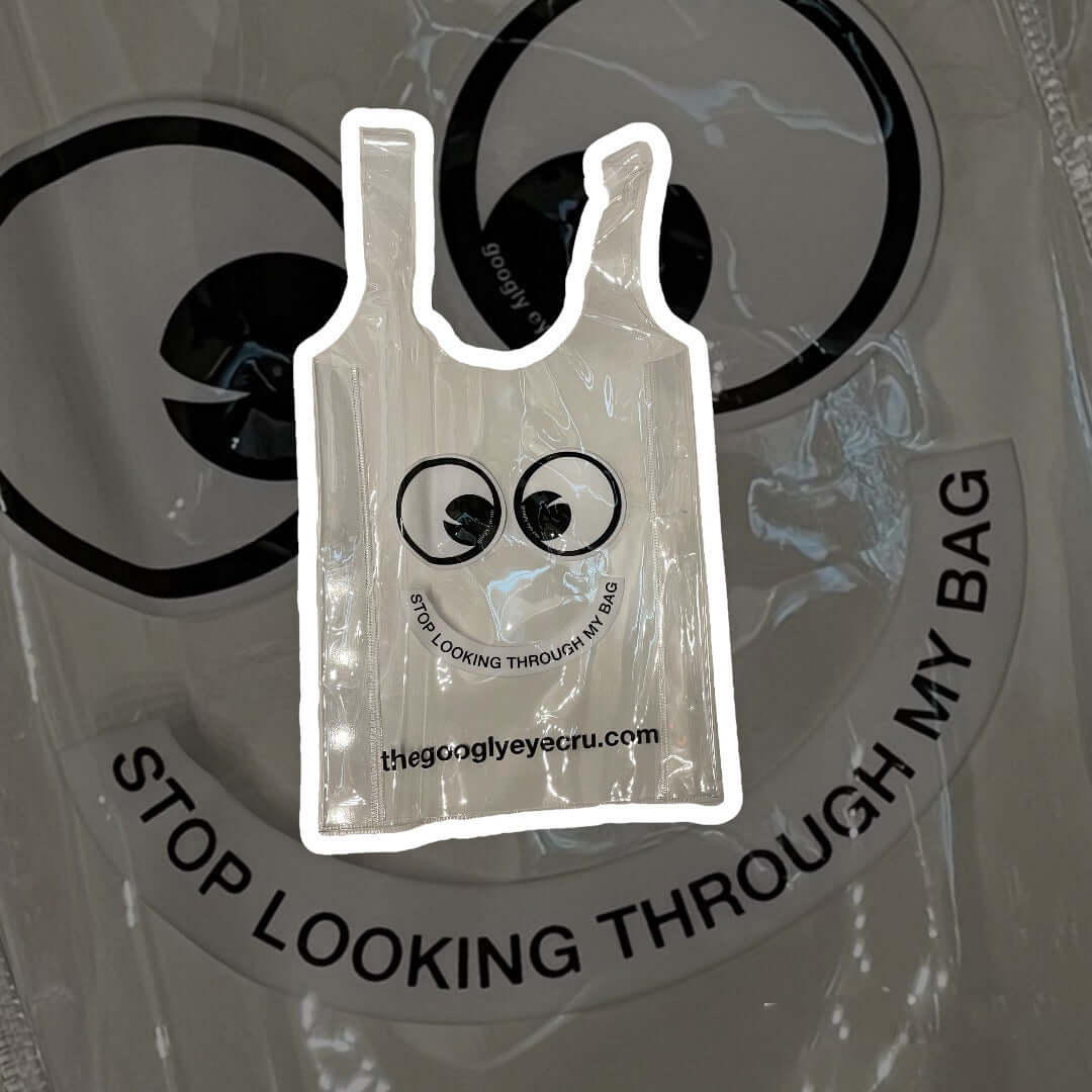 BAG SMALL Clear reusable biodegradable PVC bag