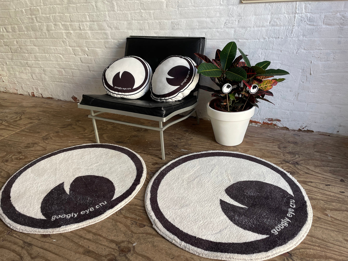 PILLOW: Googly Eye Cru Pillow