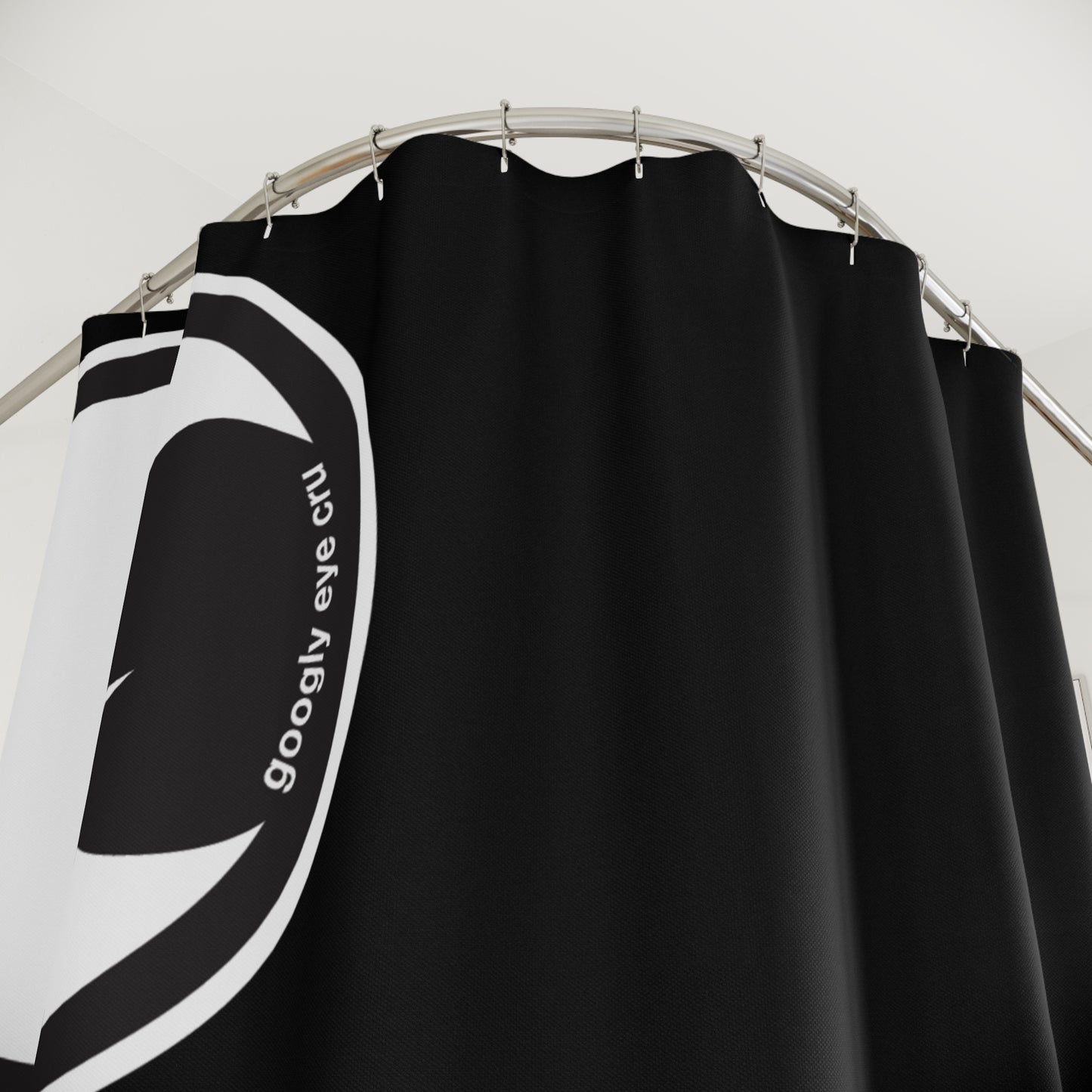 Peek-A-Boo Googly Eye Cru Shower Curtain