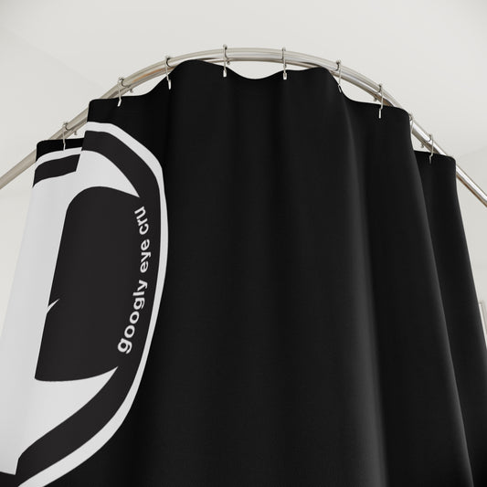 Peek-A-Boo Googly Eye Cru Shower Curtain