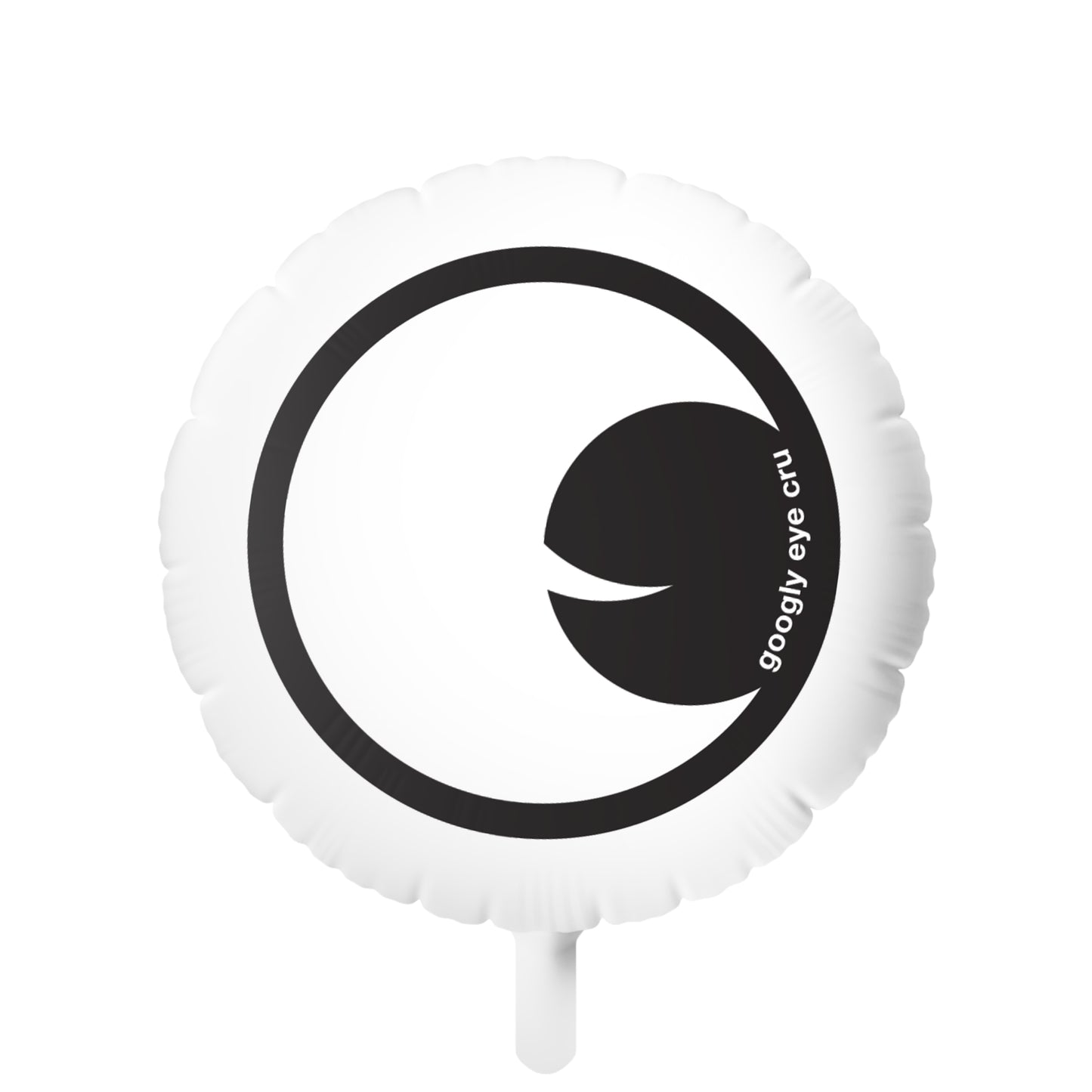 Googly Eye  CruMylar Balloon — Cute Black & White Round Party Balloon