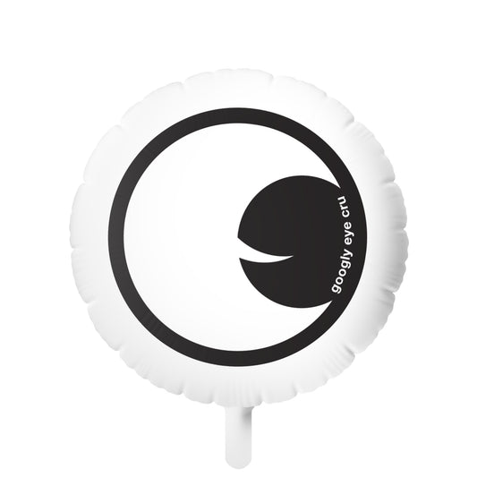 Googly Eye  CruMylar Balloon — Cute Black & White Round Party Balloon