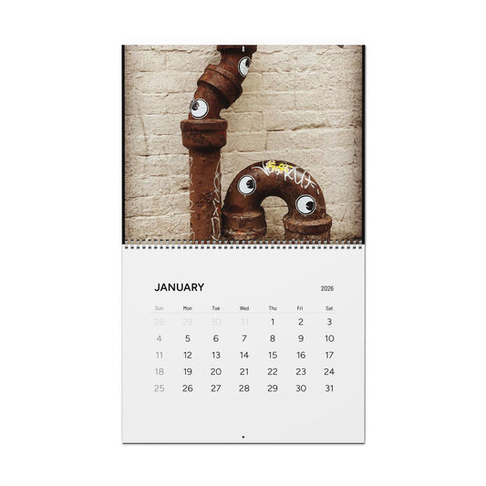 Googly Eye Cru Calendar 2026 | Funny Street Art Photography Calendar