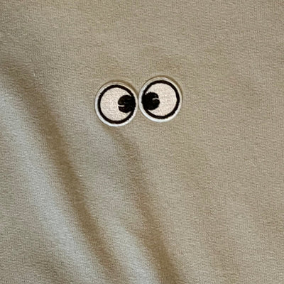 SWEATSHIRT: Googly Eye Cru BIG EYES CRU NECK