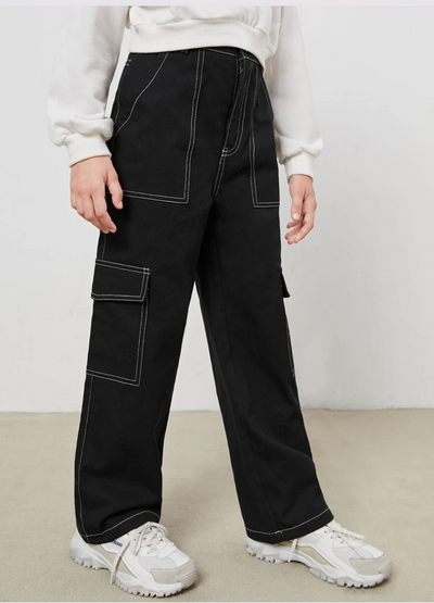 Prada Contrast Stitch Pants | Man Pants Black It | 52 | MILANSTYLE.COM