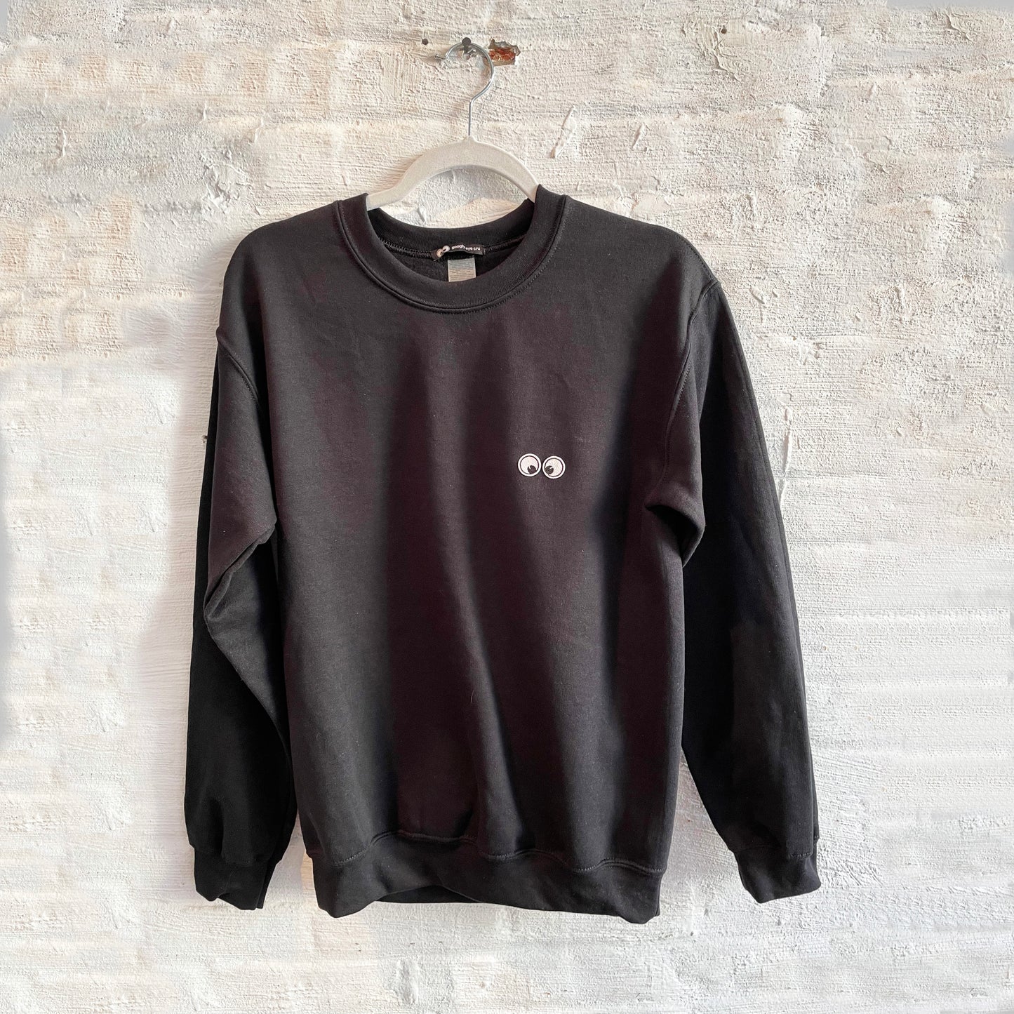 SWEATSHIRT:  Cross Eyed Cru Neck Fleece