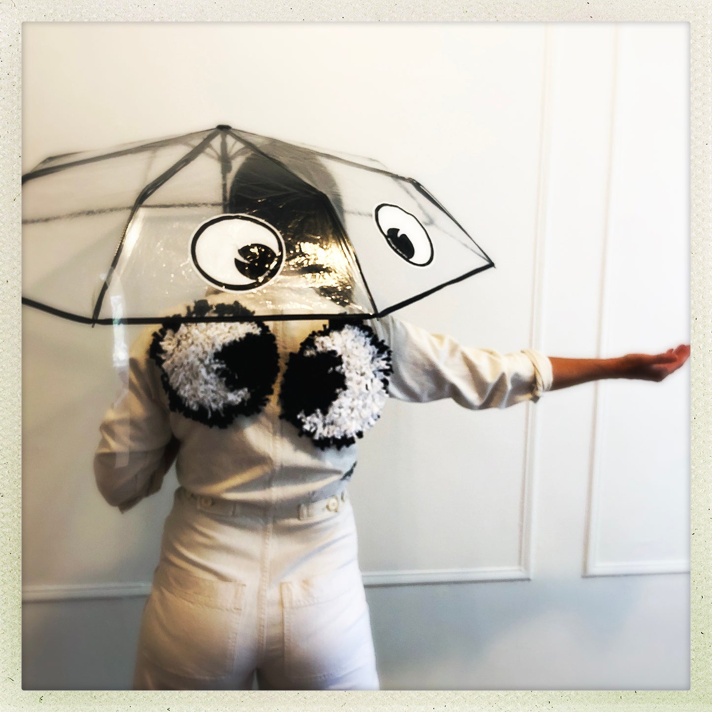 UMBRELLA: Googly Eye Cru Clear Umbrella